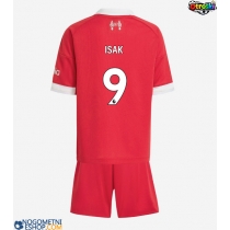 Otroški Nogometni dresi Liverpool Alexander Isak #9 Domači 2025-26 Kratek Rokav (+ Kratke hlače)